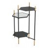 Zuo Modern William Side Table Black and Gold - Back Angled