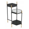 Zuo Modern William Side Table Black and Gold - Side Angled