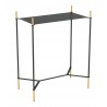Zuo Modern Austin Side Table Black and Gold - Side Angled