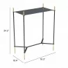 Zuo Modern Austin Side Table Black and Gold - With Dimensions - Zuo Modern Austin Side Table Black and Gold - With Dimensions