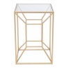 Zuo Modern Canyon Side Table Gold - Side View