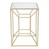Zuo Modern Canyon Side Table Gold - Side View - Zuo Modern Canyon Side Table Gold - Side View
