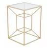 Zuo Modern Canyon Side Table Gold - Side Angled - Zuo Modern Canyon Side Table Gold - Side Angled