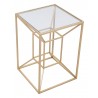 Zuo Modern Canyon Side Table Gold - Top Angled