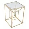 Zuo Modern Canyon Side Table Gold - Top Angled - Zuo Modern Canyon Side Table Gold - Top Angled