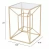 Zuo Modern Canyon Side Table Gold - With Dimension - Zuo Modern Canyon Side Table Gold - With Dimension