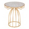 Zuo Modern Silo Side Table Gold - Side View