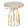 Zuo Modern Silo Side Table Gold - Front View