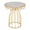 Zuo Modern Silo Side Table Gold - Front View - Zuo Modern Silo Side Table Gold - Front View