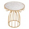 Zuo Modern Silo Side Table Gold - Top Angled