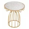 Zuo Modern Silo Side Table Gold - Top Angled - Zuo Modern Silo Side Table Gold - Top Angled