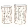 Zuo Modern Sage Side Table Set Gold - Front View - Zuo Modern Sage Side Table Set Gold - Front View