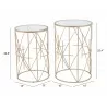 Zuo Modern Hadrian Side Table Set in Gold - With Dimensions - Zuo Modern Hadrian Side Table Set in Gold - With Dimensions