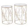 Zuo Modern Hadrian Side Table Set in Gold - Front