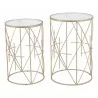 Zuo Modern Hadrian Side Table Set in Gold - Front - Zuo Modern Hadrian Side Table Set in Gold - Front