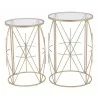 Zuo Modern Hadrian Side Table Set in Gold - Side Viewed - Zuo Modern Hadrian Side Table Set in Gold - Side Viewed