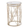 Zuo Modern Hadrian Side Table Set in Gold - Stacked