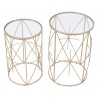 Zuo Modern Hadrian Side Table Set in Gold - Top Angled