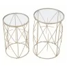 Zuo Modern Hadrian Side Table Set in Gold - Top Angled - Zuo Modern Hadrian Side Table Set in Gold - Top Angled