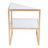 Zuo Modern Planes Side Table Gold - Front