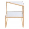 Zuo Modern Planes Side Table Gold - Front View