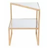 Zuo Modern Planes Side Table Gold - Front View - Zuo Modern Planes Side Table Gold - Front View