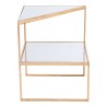 Zuo Modern Planes Side Table Gold - Side View