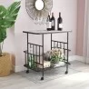 Zuo Modern Argus Bar Cart in Black - Lifestyle - Zuo Modern Argus Bar Cart in Black - Lifestyle
