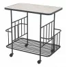 Zuo Modern Argus Bar Cart in Black - Angled - Zuo Modern Argus Bar Cart in Black - Angled