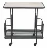 Zuo Modern Argus Bar Cart in Black - Front View - Zuo Modern Argus Bar Cart in Black - Front View