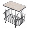 Zuo Modern Argus Bar Cart in Black - Top Angled