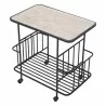 Zuo Modern Argus Bar Cart in Black - Top Angled - Zuo Modern Argus Bar Cart in Black - Top Angled