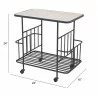 Zuo Modern Argus Bar Cart in Black - With Dimensions - Zuo Modern Argus Bar Cart in Black - With Dimensions