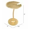 Zuo Modern Lily Side Table Gold - With Dimension - Zuo Modern Lily Side Table Gold - With Dimension