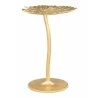 Zuo Modern Lily Side Table Gold - Side Angled - Zuo Modern Lily Side Table Gold - Side Angled