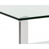 Sunpan Xavier Coffee Table - Rectangular - Table Edge