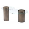 Zuo Modern Emi Coffee Table Antique Bronze - Pair Set