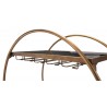 Zuo Modern Arc Bar Cart in Brass and Black - Top Frame Close-up