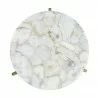 Zuo Modern Haru Side Table White and Gold - Top View - Zuo Modern Haru Side Table White and Gold - Top View