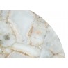 Zuo Modern Haru Side Table White and Gold - Tabletop Edge Close-up