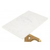 Zuo Modern Clement Side Table White and Gold - Tabletop View