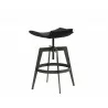 Bancroft Adjustable Stool - Onyx - Side Angle - Bancroft Adjustable Stool - Onyx - Side Angle