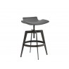 Bancroft Adjustable Stool - Graphite - Angled View