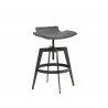 Bancroft Adjustable Stool - Graphite - Angled View - Bancroft Adjustable Stool - Graphite - Angled View