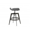 Bancroft Adjustable Stool - Graphite - Front View