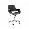Sunpan Kellan Office Chair - Onyx - Front Side Angle - Sunpan Kellan Office Chair - Onyx - Front Side Angle