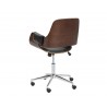 Sunpan Kellan Office Chair - Onyx - Back Side  Angle