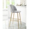 Zuo Modern Cozy Barstool Gray and Gold - Lifestyle