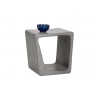 Sunpan Darwin End Table - Front Side Angle with Decor