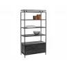 Sunpan Norwood Bookcase - Angled - Sunpan Norwood Bookcase - Angled